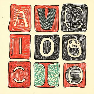 Pressure Marks style, Midjourney V6.1: typographic composition with large letters