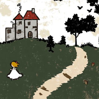 Gearshadowism style, Midjourney V6.1: retro fairy-tale illustration
