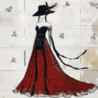 Gearshadowism style, Midjourney V6.1: haute-couture fashion outfit