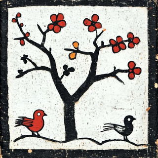 Gearshadowism style, Midjourney V6.1: traditional folk art