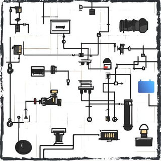 Gearshadowism style, Midjourney V6.1: technical infrastructure blueprint schematics
