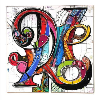 Darkroom Prismcraft style, Midjourney V6.1: typographic composition with large letters