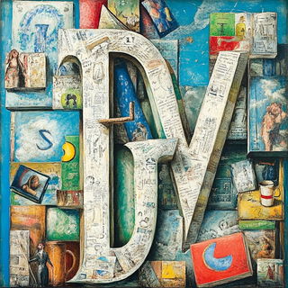 Tidebed Sunstrata style, Midjourney V6.1: typographic composition with large letters