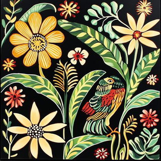 Verandascape style, Midjourney V6.1: traditional folk art