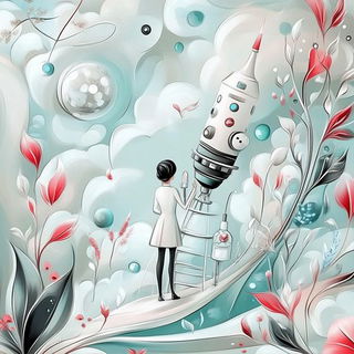 Cloudmolt style, Midjourney V6.1: editorial illustration for popular scientific magazine cover