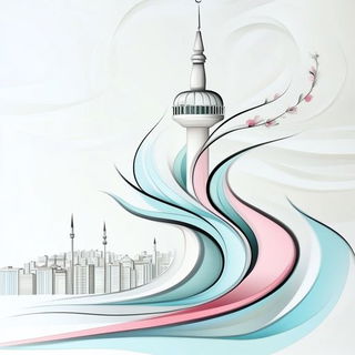 Cloudmolt style, Midjourney V6.1: bold minimalist logo design for Istanbul city municipal services