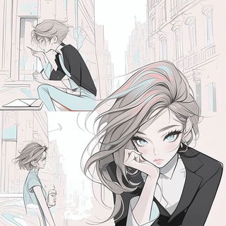Cloudmolt style, Midjourney V6.1: black-and-white manga comic strip
