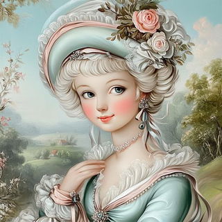 Cloudmolt style, Midjourney V6.1: classical 18th-century oil painting