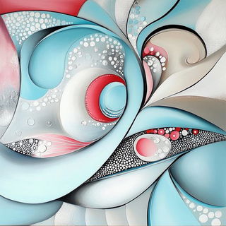 Cloudmolt style, Midjourney V6.1: creative pattern composition