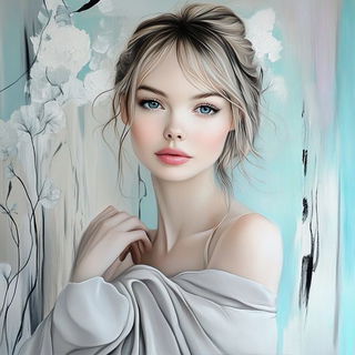 Cloudmolt style, Midjourney V6.1: photographic portrait of female protagonist