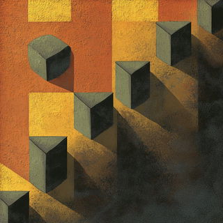 Orange Rook style, Midjourney V6.1: creative pattern composition