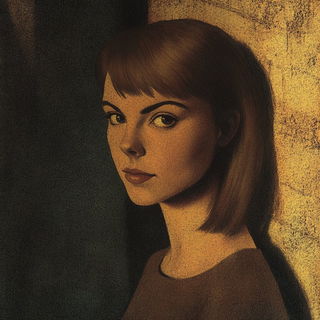 Orange Rook style, Midjourney V6.1: photographic portrait of female protagonist