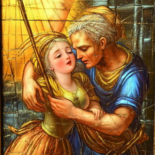 Saturated Fable Machines style, Midjourney V6.1: classical 18th-century oil painting