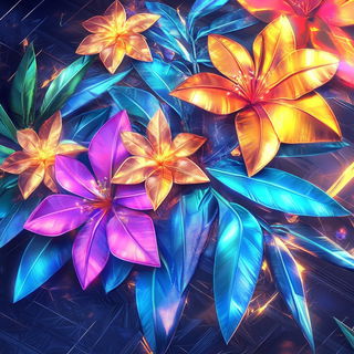 Saturated Fable Machines style, Midjourney V6.1: creative pattern composition