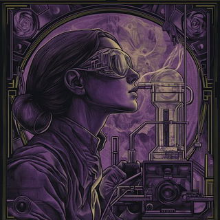Orangetail Vantage style, Midjourney V6.1: editorial illustration for popular scientific magazine cover