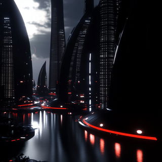 Mythomarble style, Midjourney V6.1: megacity with futuristic bioarchitecture