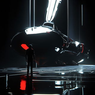Mythomarble style, Midjourney V6.1: cinematic shot from sci-fi movie