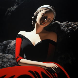 Mythomarble style, Midjourney V6.1: classical 18th-century oil painting
