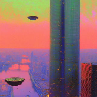 Indigoviolet Monastics style, Midjourney V6.1: megacity with futuristic bioarchitecture