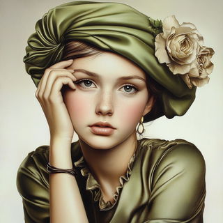 Ragwhite Mythicism style, Midjourney V6.1: classical 18th-century oil painting