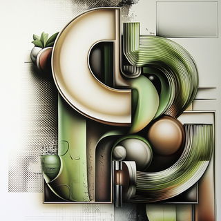 Ragwhite Mythicism style, Midjourney V6.1: typographic composition with large letters