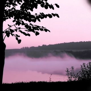 Karstmist style, Midjourney V6.1: realistic landscape photograph of quiet dawn