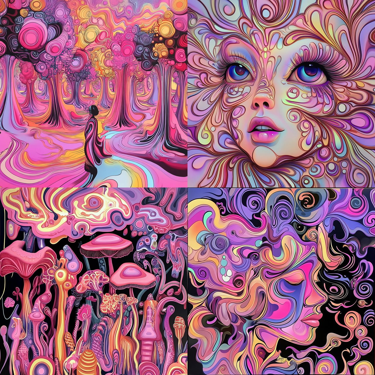 Vaporvale style, Midjourney V6.1, render 1 of 4