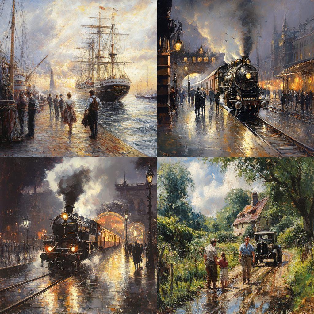Alan Fearnley style, Midjourney V6.1, render 1 of 4