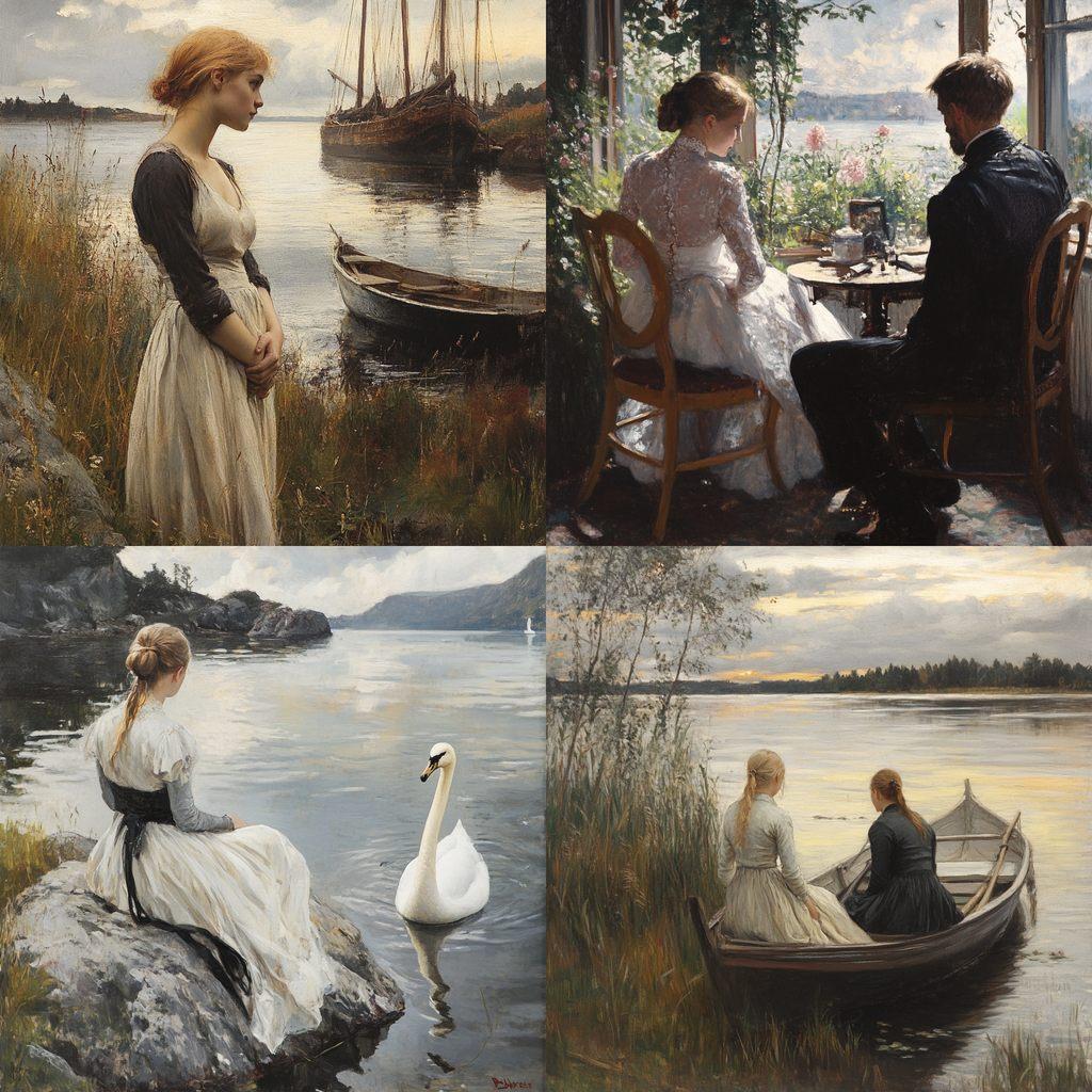Albert Edelfelt style, Midjourney V6.1, render 1 of 4