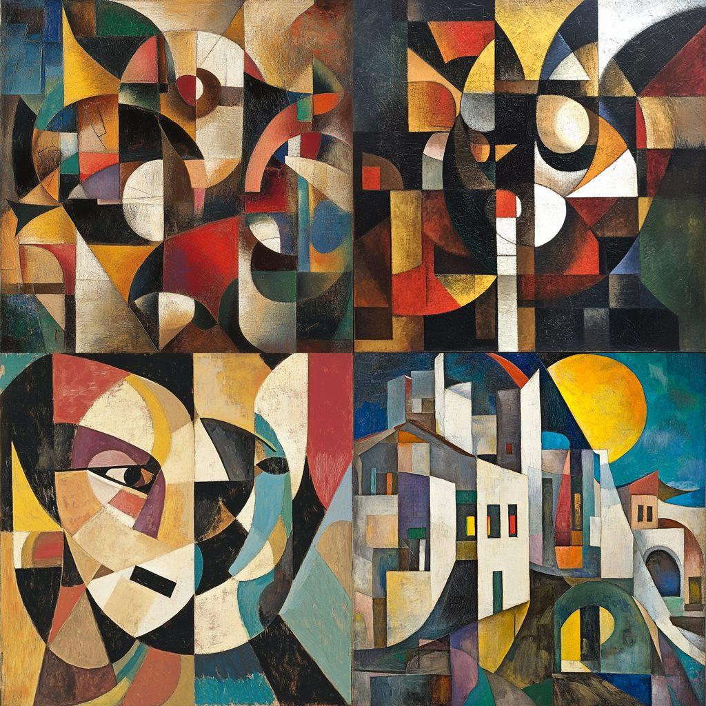Albert Gleizes style, Midjourney V6.1, render 1 of 4