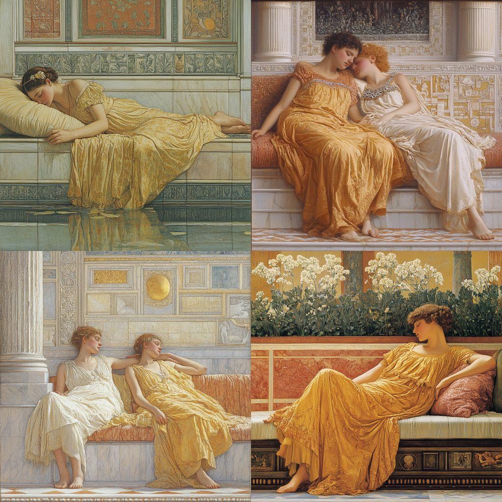 Albert Joseph Moore style, Midjourney V6.1, render 1 of 4