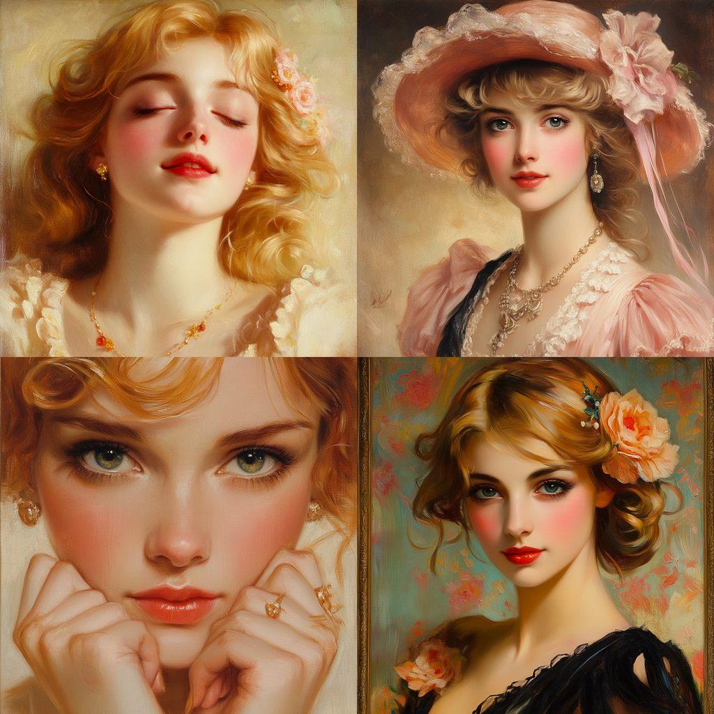 Albert Lynch style, Midjourney V6.1, render 1 of 4