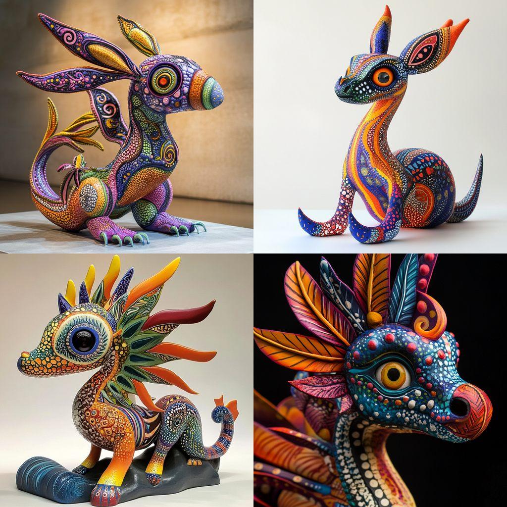 Alebrije style, Midjourney V6.1, render 1 of 4