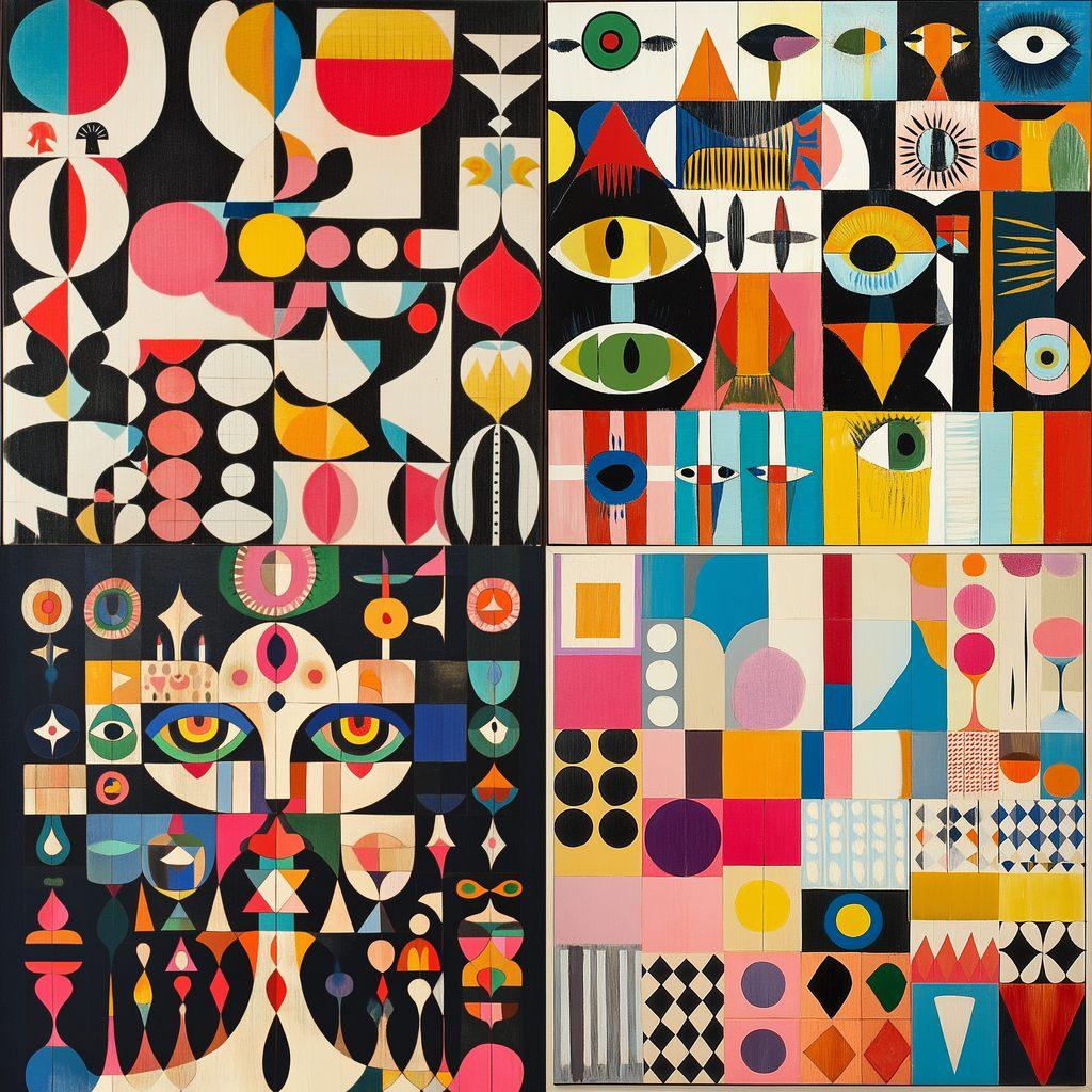 Alexander Girard style, Midjourney V6.1, render 1 of 4