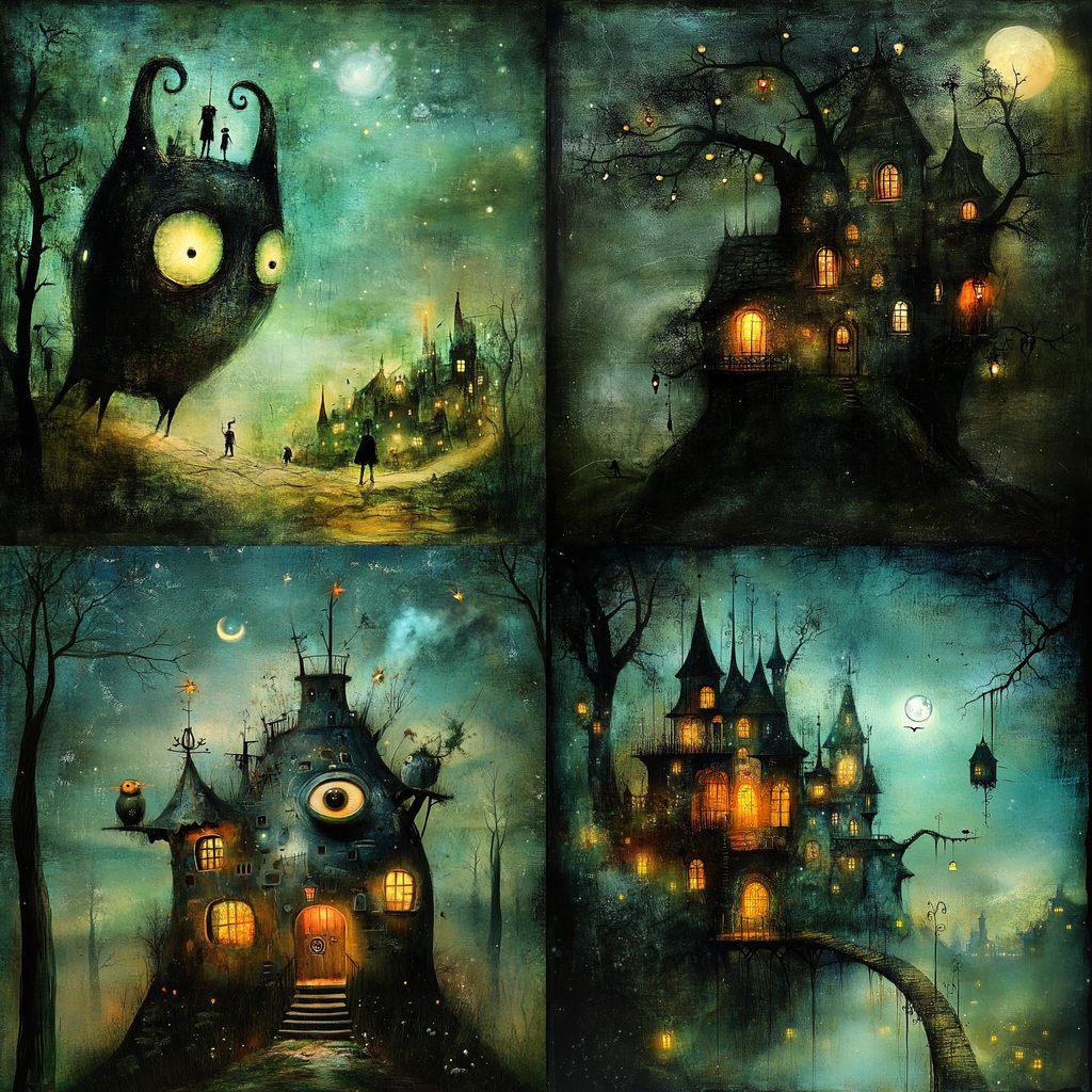 Alexander Jansson style, Midjourney V6.1, render 1 of 4