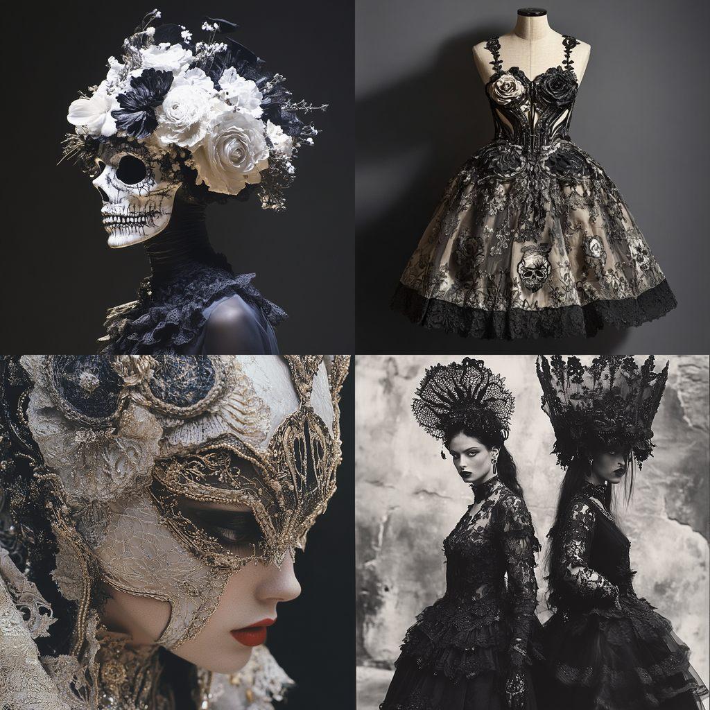 Alexander McQueen style, Midjourney V6.1, render 1 of 4