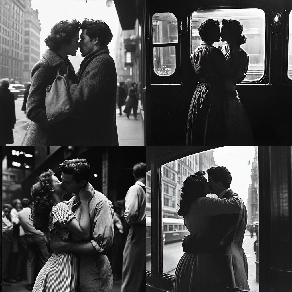 Alfred Eisenstaedt style, Midjourney V6.1, render 1 of 4