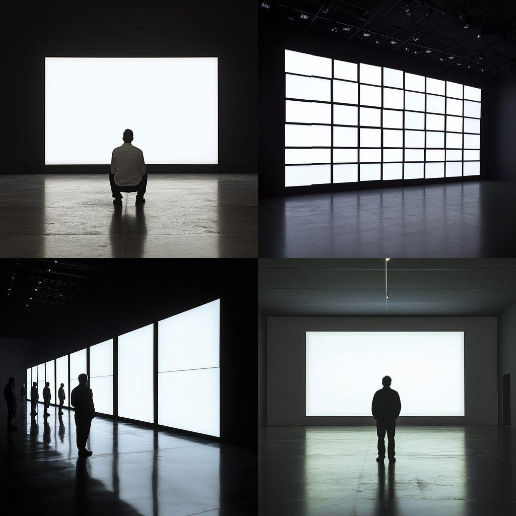 Alfredo Jaar style, Midjourney V6.1, render 1 of 4