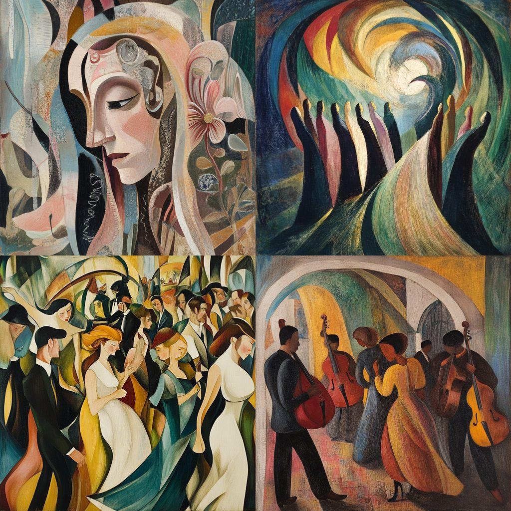 Alice Bailly style, Midjourney V6.1, render 1 of 4