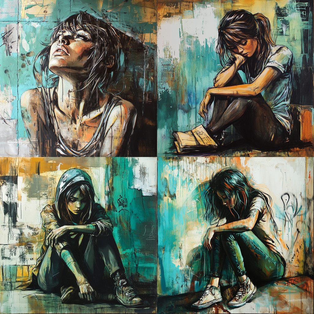 Alice Pasquini style, Midjourney V6.1, render 1 of 4