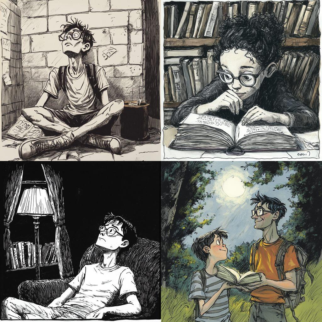 Alison Bechdel style, Midjourney V6.1, render 1 of 4