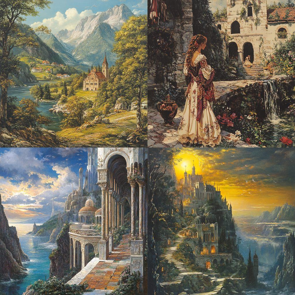 Alois Arnegger style, Midjourney V6.1, render 1 of 4