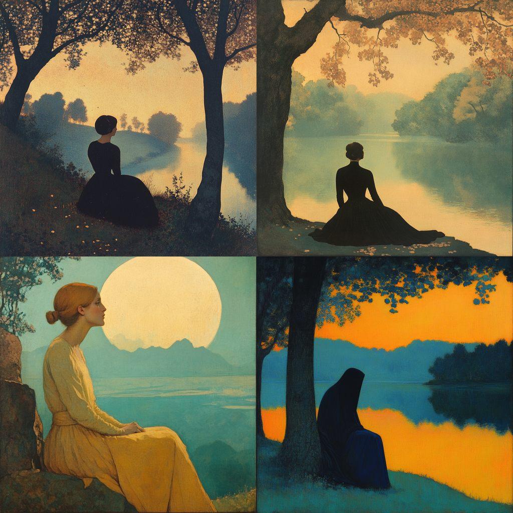 Alphonse Osbert style, Midjourney V6.1, render 1 of 4