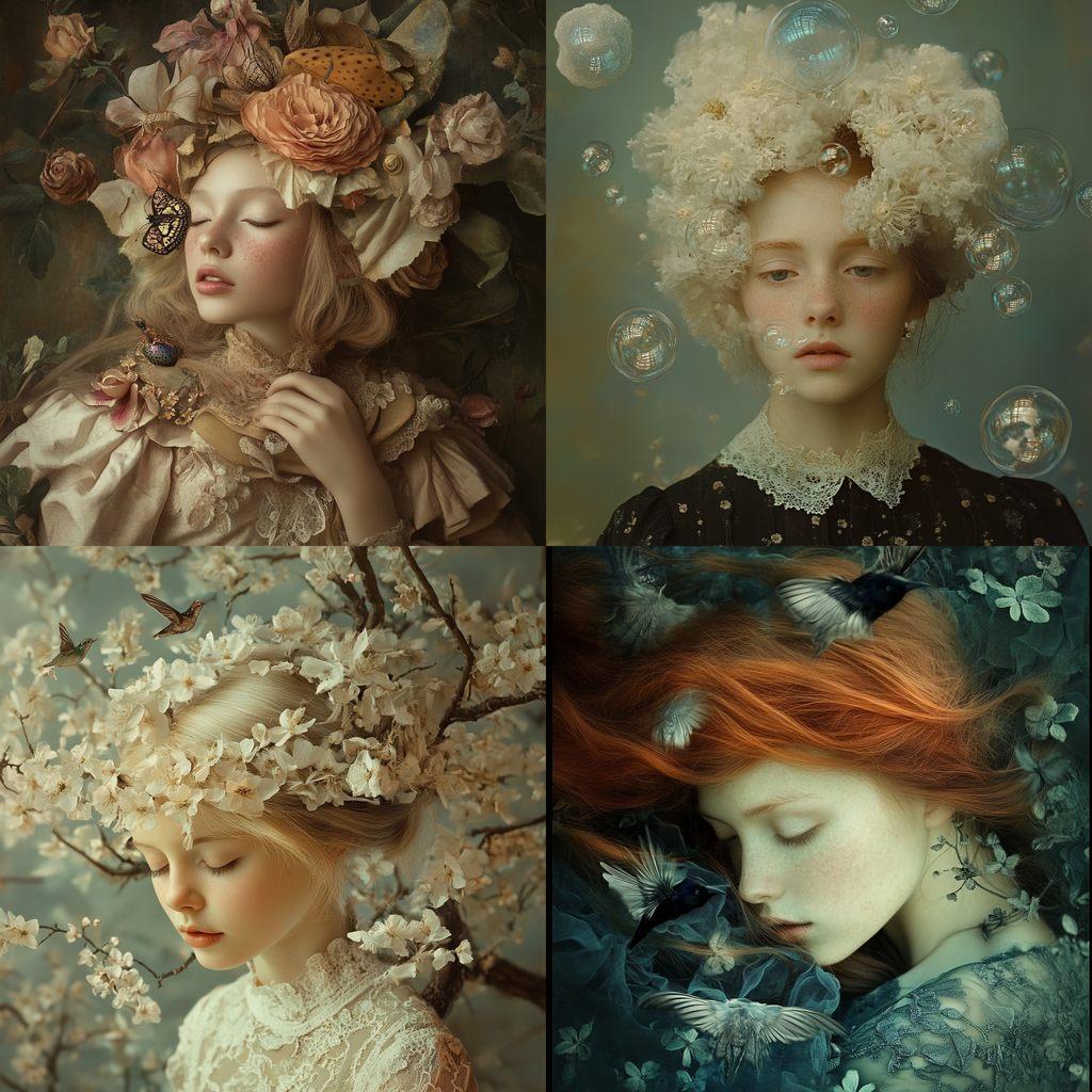 Amandine van Ray style, Midjourney V6.1, render 1 of 4