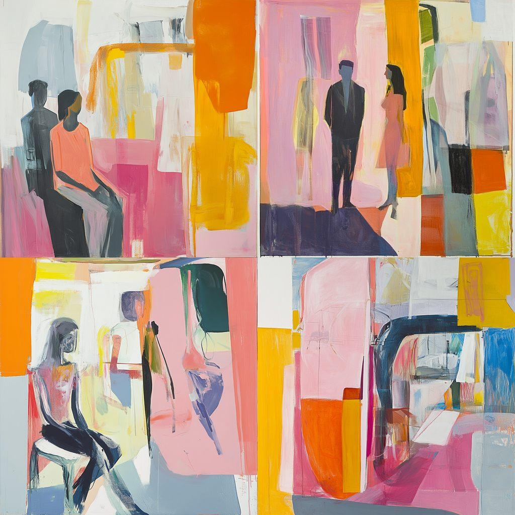 Amy Sillman style, Midjourney V6.1, render 1 of 4