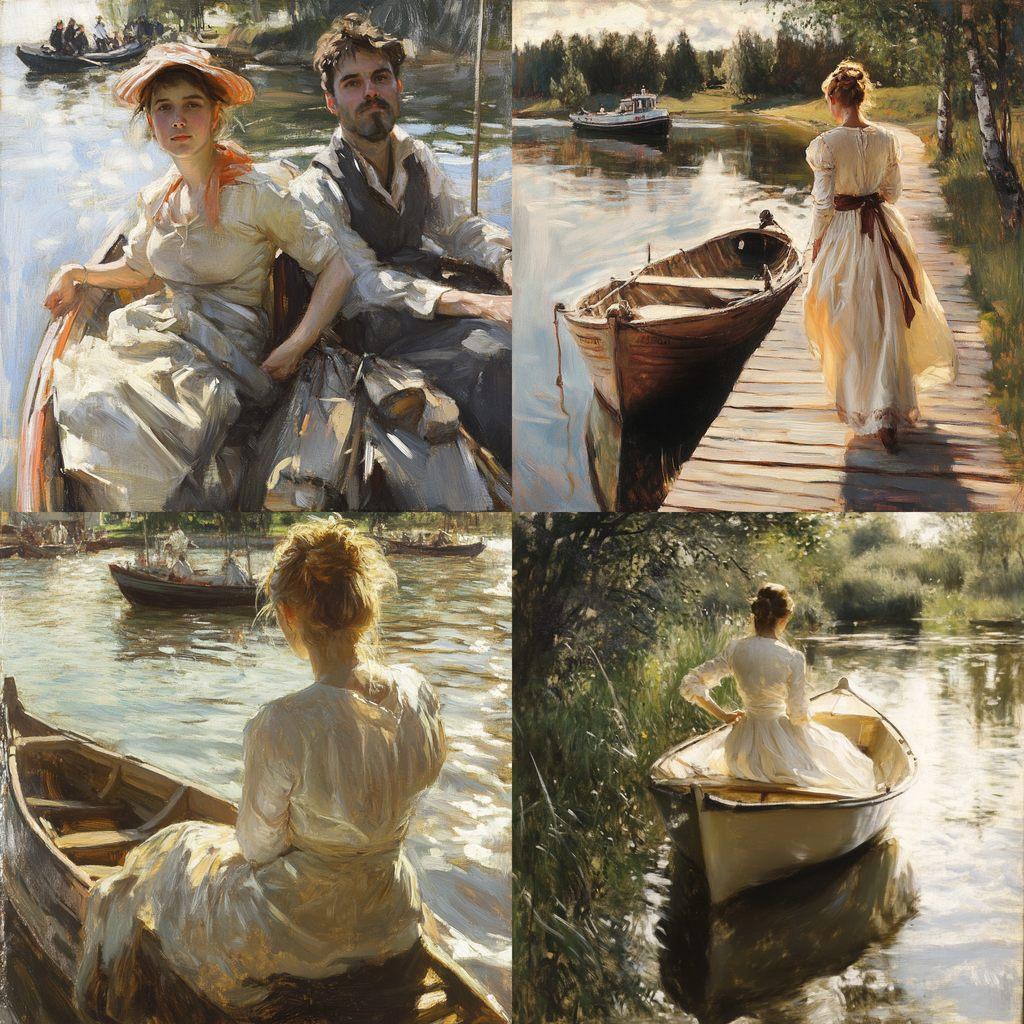 Anders Zorn style, Midjourney V6.1, render 1 of 4
