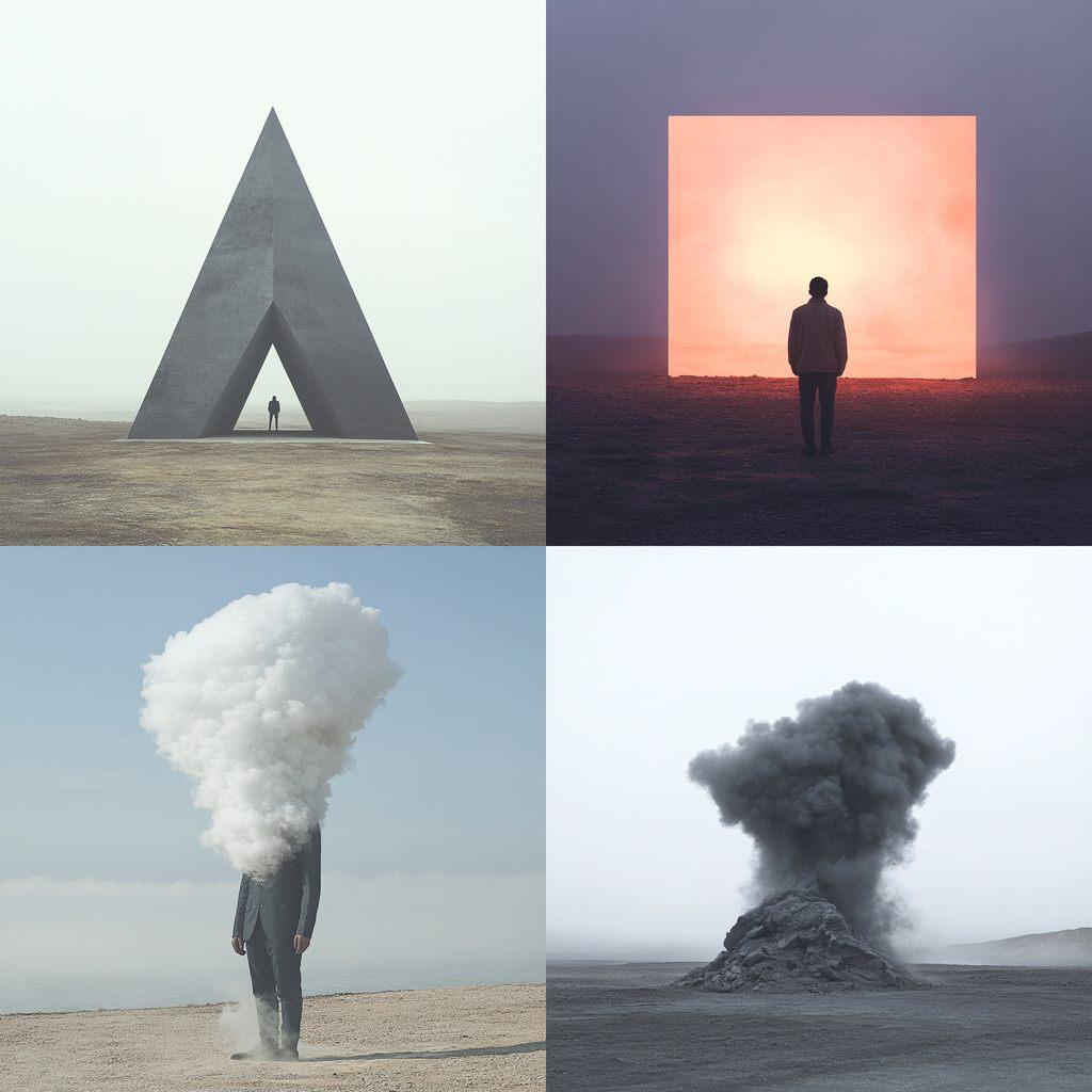 Andrea Galvani style, Midjourney V6.1, render 1 of 4