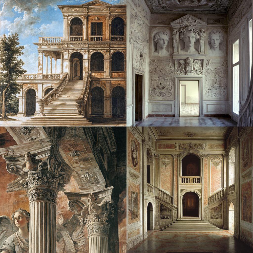 Andrea Palladio style, Midjourney V6.1, render 1 of 4