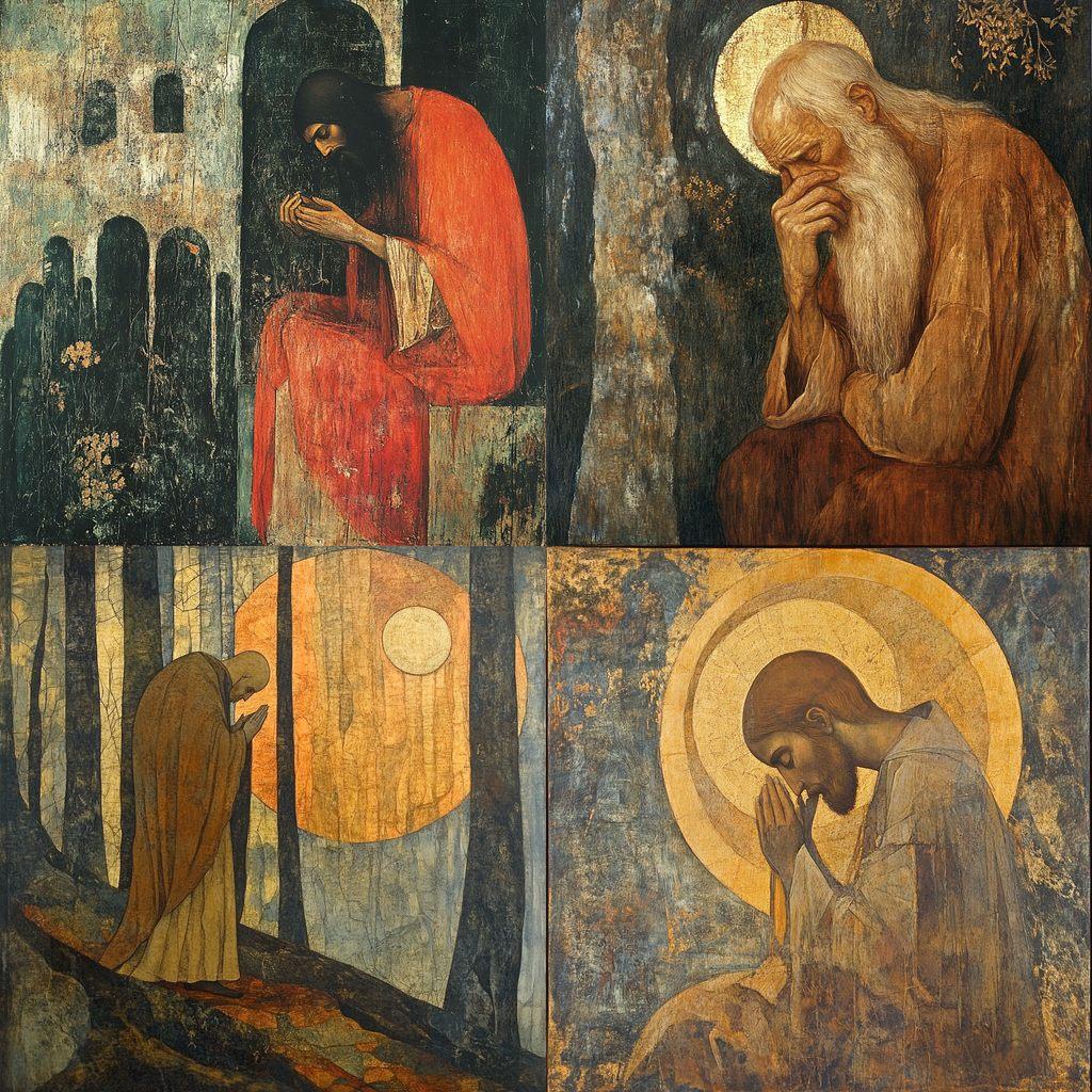 Andrei Rublev style, Midjourney V6.1, render 1 of 4