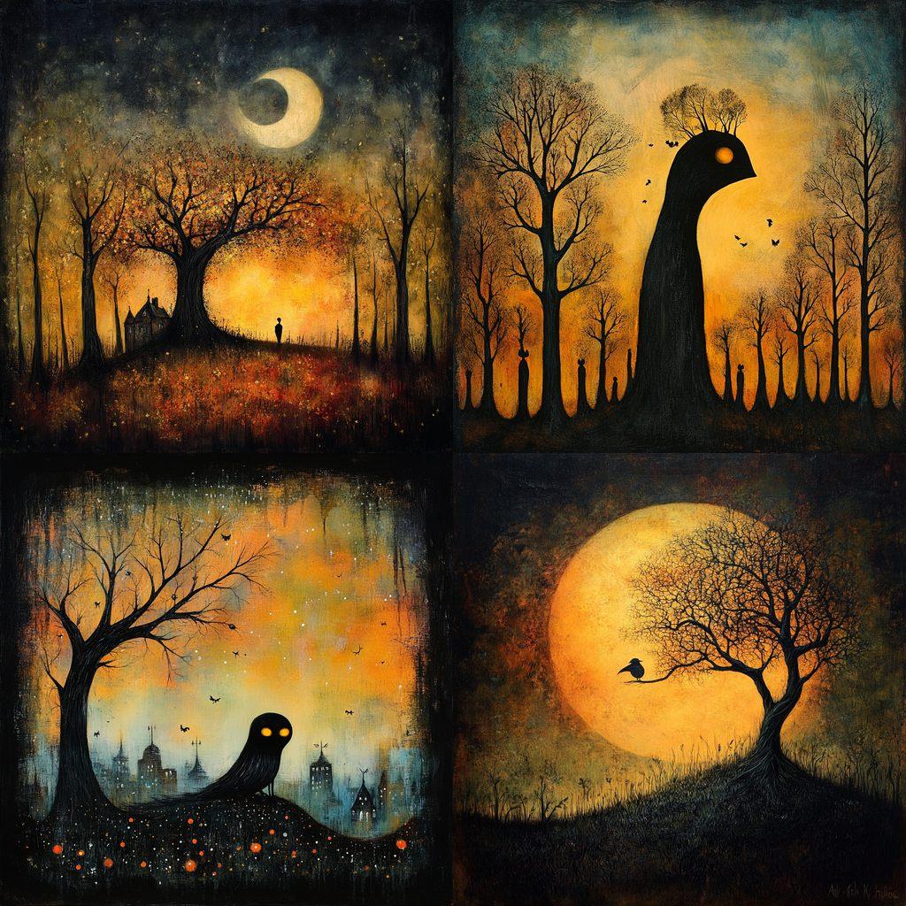 Andy Kehoe style, Midjourney V6.1, render 1 of 4